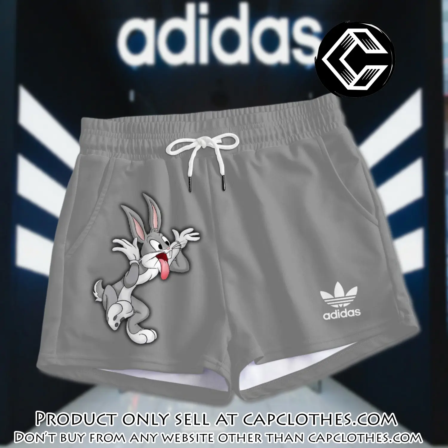 Premium bugs bunny in adidas women shorts lady beach shorts wms1078 cc1926891